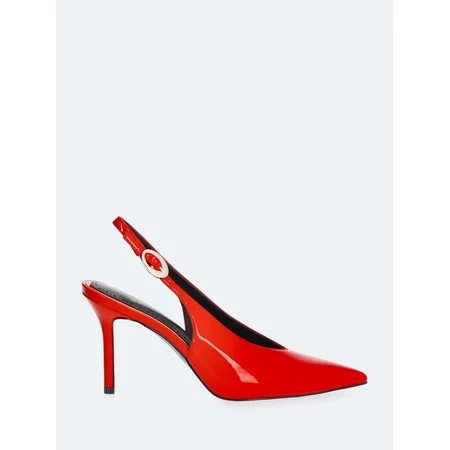 Devil Wears Prada Scoop Collection Women's Pointed Toe Slingback Heels | Walmart (US)