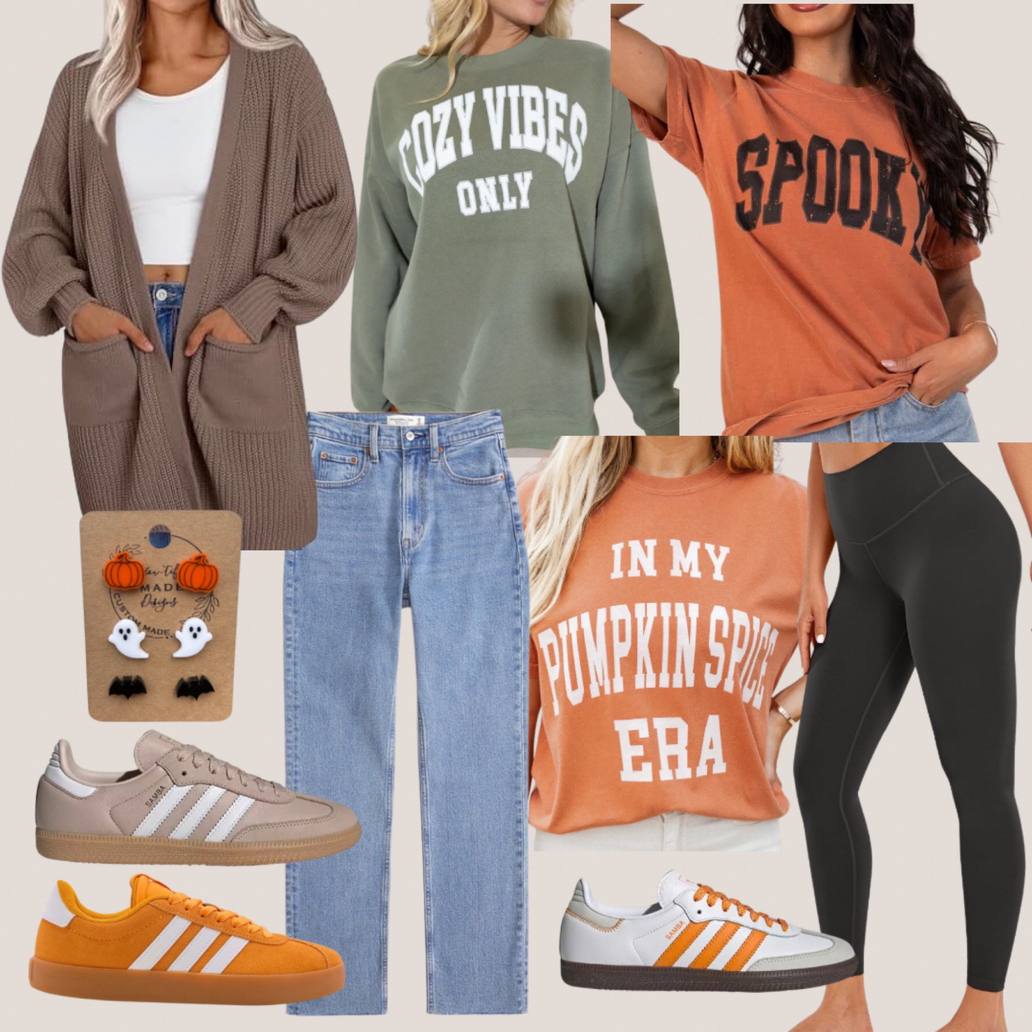 Fall outfit ideas. Casual Fall outfit. Sneakers, adidas, cardigan, cozy outfit, sweatshirt, leggings
#falloutfit #fallfashion #cardigan #fallsneakers #sweatshirtt

#LTKFindsUnder50 #LTKOver40 #LTKSeasonal