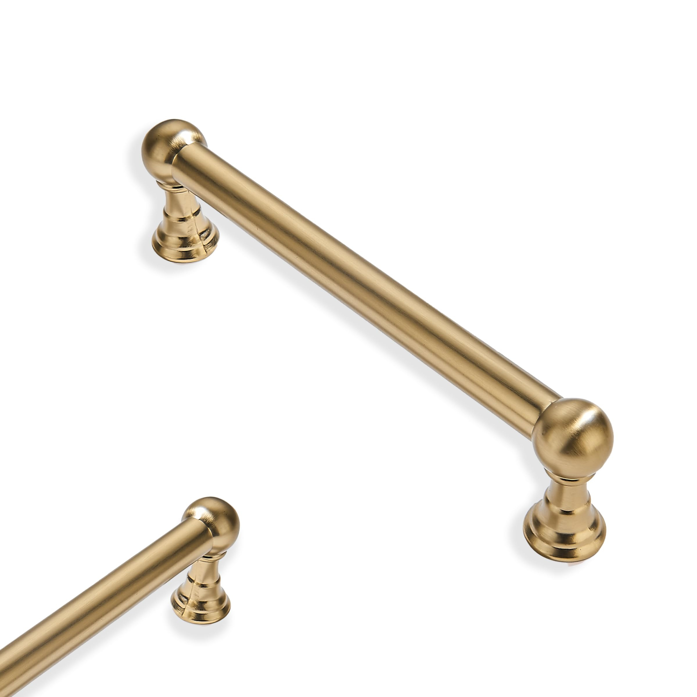2 Pack 3-3/4 Inch Hole Center Champagne Bronze Cabinet pulls Solid Heavy Duty Drawer Handles Dres... | Amazon (US)