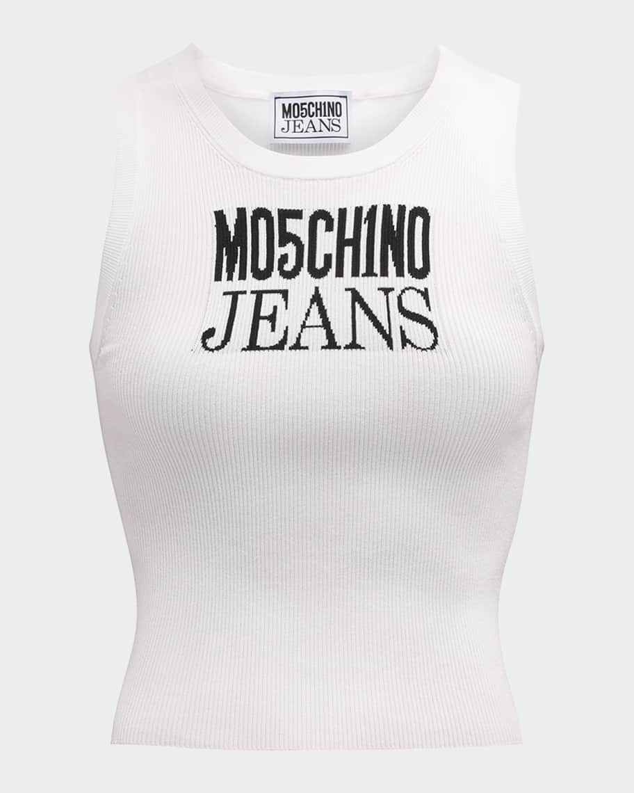 Moschino Jeans Logo Tank Top | Neiman Marcus