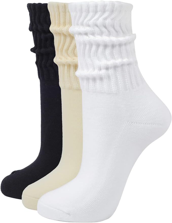 Intgoodluckycc Slouch Socks, Scrunch Socks for Women | Amazon (US)