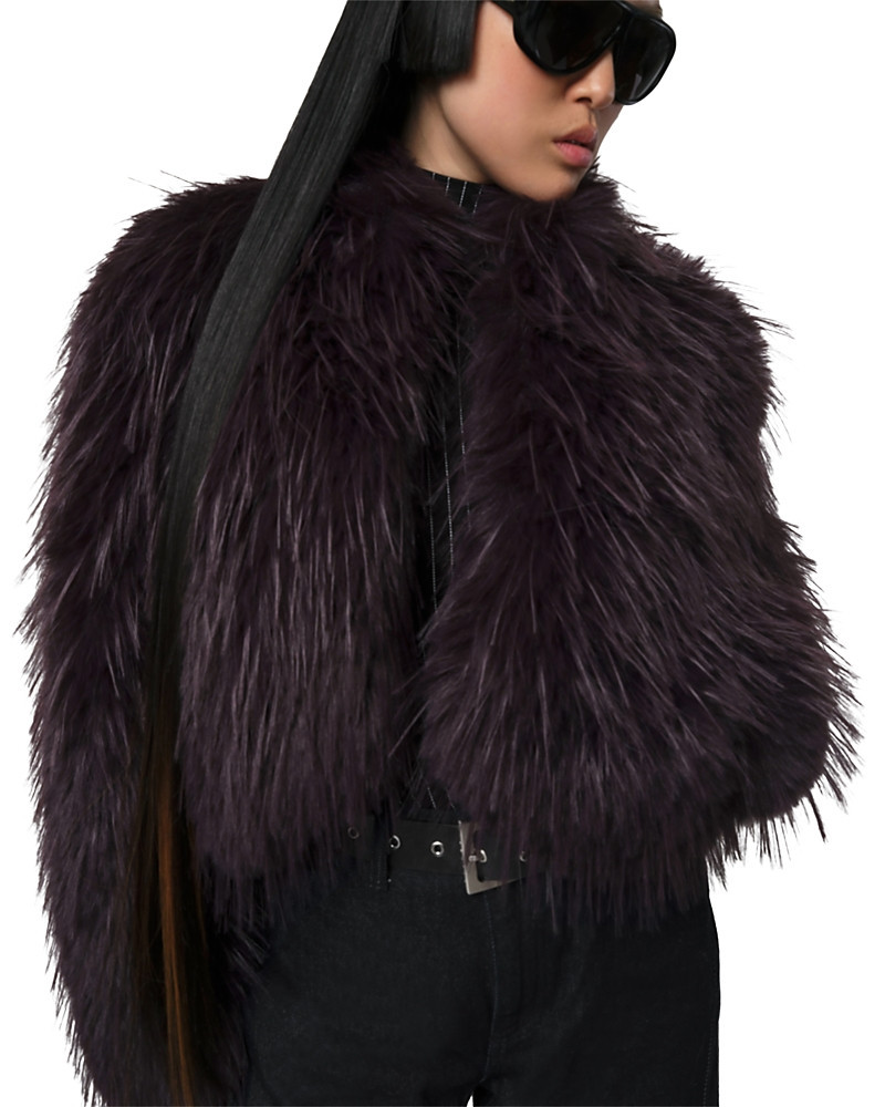 Apparis Ginette Faux Fur Cropped Jacket | Bloomingdale's (US)