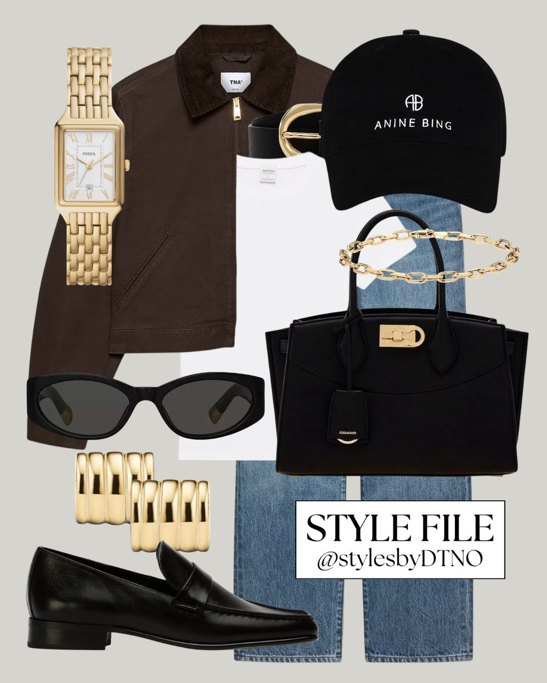 Styling a dark brown Aritzia barn jacket with high rise baggy jeans, Tony Bianco leather loafers, a Ferragamo satchel bag, and a Anine Bing baseball cap (affordable alternatives are listed below)

Tags: Spring Outfit, Minimalist Fashion, OOTD, Capsule Wardrobe 2026, Elevated Casual, What To Wear, Neutral Fashion, Outfit Ideas, Look For Less, Everyday Outfit, High Street Fashion, Effortless Chic, 

#LTKSeasonal #LTKootd #LTKSpringSale