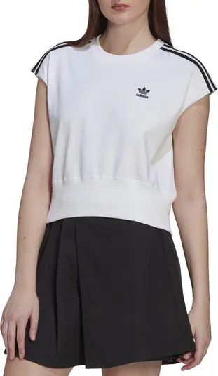 Adicolor Classics Cap Sleeve Cotton Top | Nordstrom