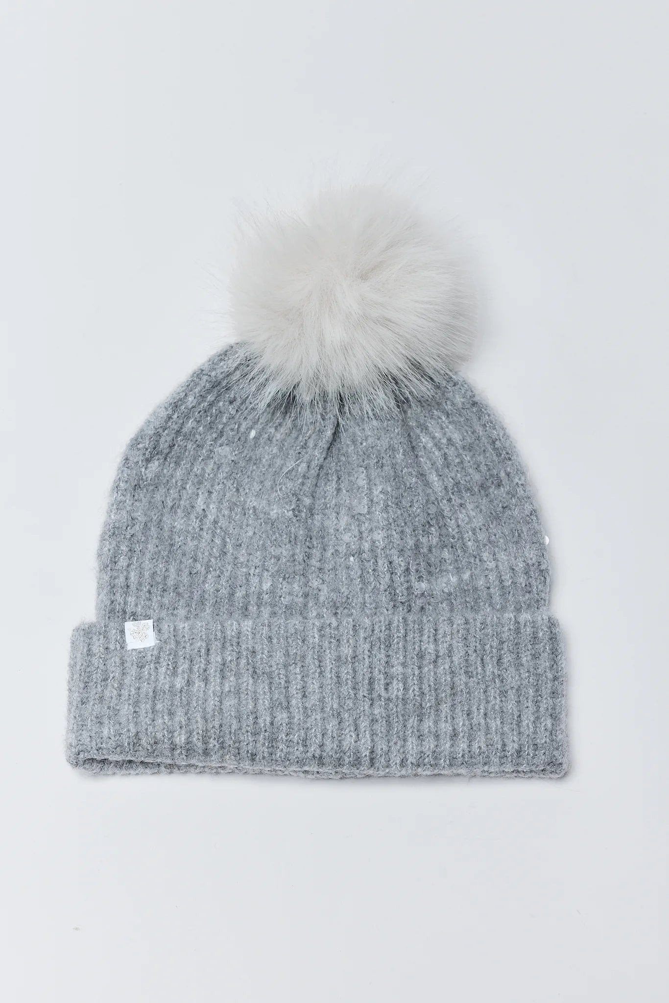 Darla Gray Pom Pom Beanie | Avara