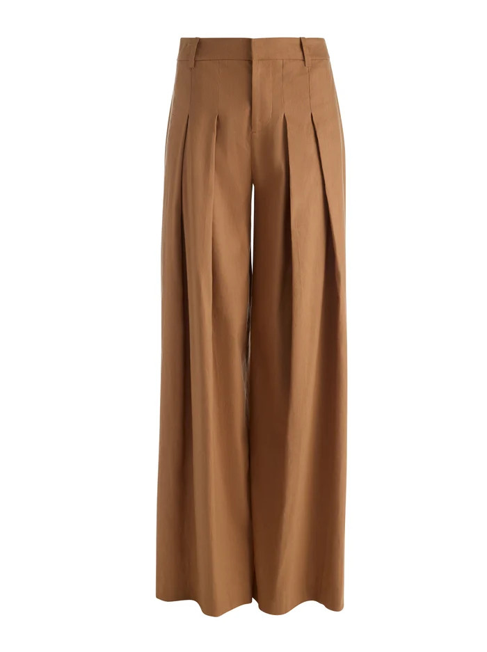 BLAIRE PLEATED LINEN PANT | Alice + Olivia