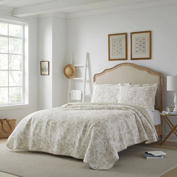 Laura Ashley Amberley Reversible Cotton Quilt Set | Wayfair North America