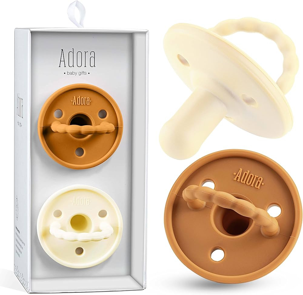 Baby Soother Pacifiers - Silicone Pacifier for Boys/Girls - Newborn Pacifiers Set of 2 - Newborn ... | Amazon (US)