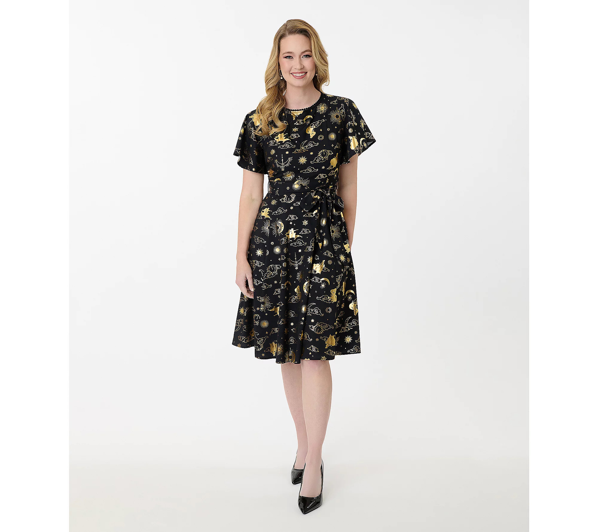 Disney Princess Collection by Unique Vintage Go ld Dress | QVC