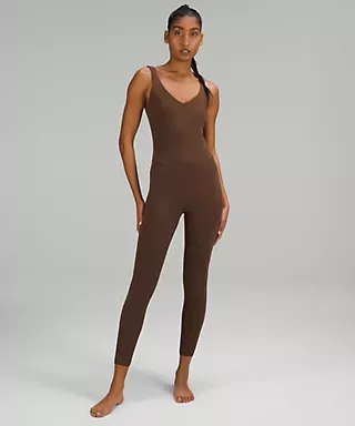 Lu Lu Lemen Align Yoga Jumpsuit Woman Womens Tummy Control Breathable Nude  Feel Cross Back Sleeveless Fitness Bodysuit Design From qa, $3.65