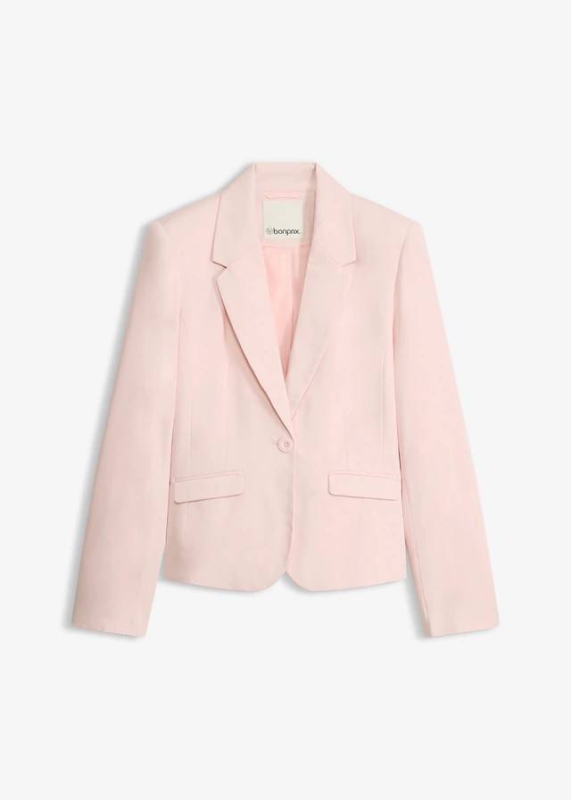 Korte blazer met klepzakken parelroze | Bonprix NL (Influencer)