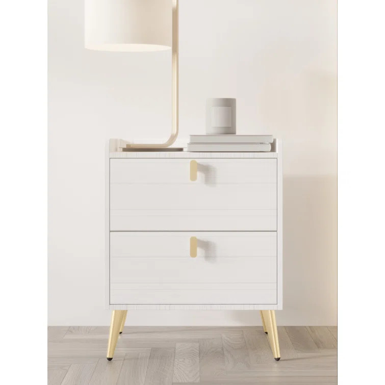 Uttoxeter Manufactured Wood Nightstand (Set of 2) | Wayfair North America