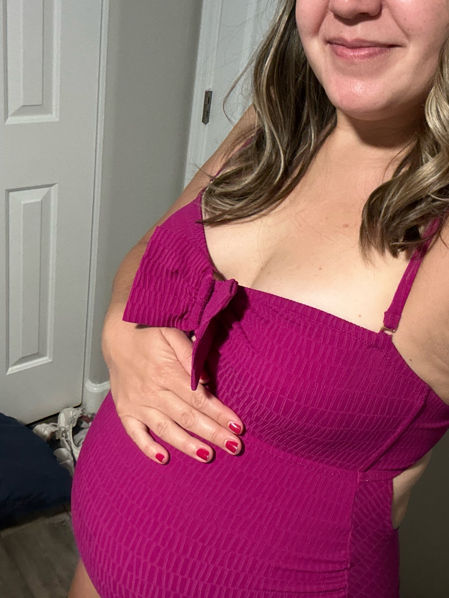 Maternity swimsuit. Thick and great coverage, true to size unless you have a long torso, then size up like you normally would! Strapless with added straps for two looks. Great quality! Time for vacation!!

#LTKswim #LTKtravel #LTKbump