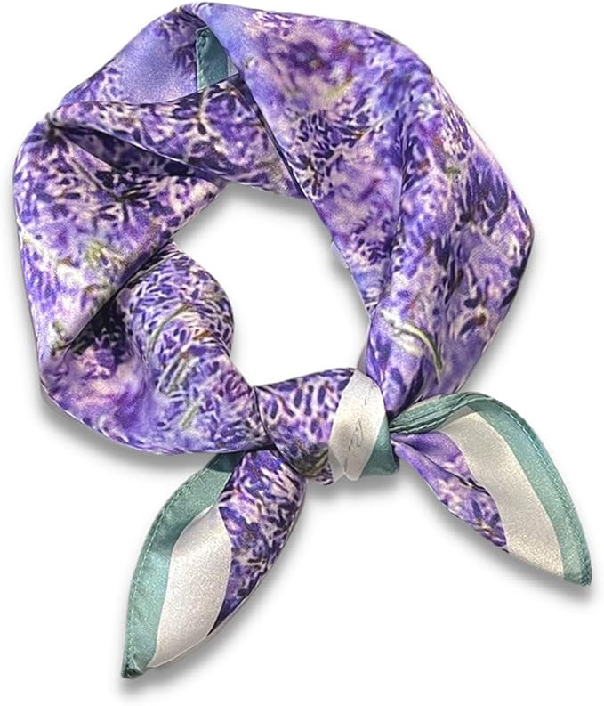 PoeticEHome 100% Mulberry Silk Neck Scarf 21"x21" Small Square Scarfs for Women Gift Packed | Amazon (US)