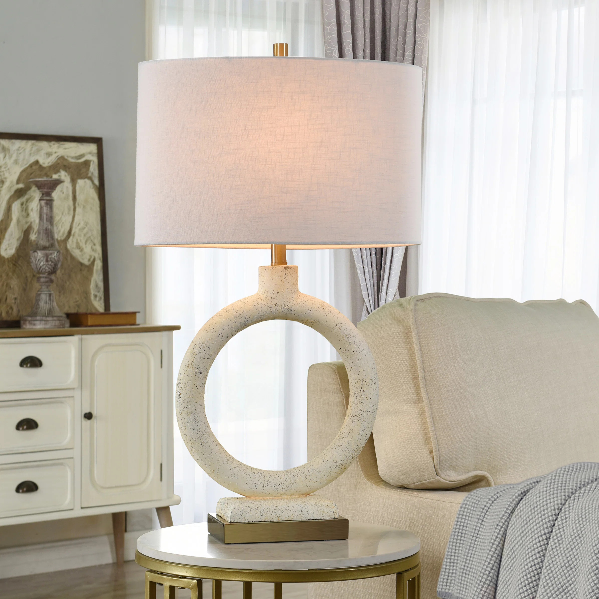 Brayden Studio® Chamroeun Cement Table Lamp | Wayfair | Wayfair North America