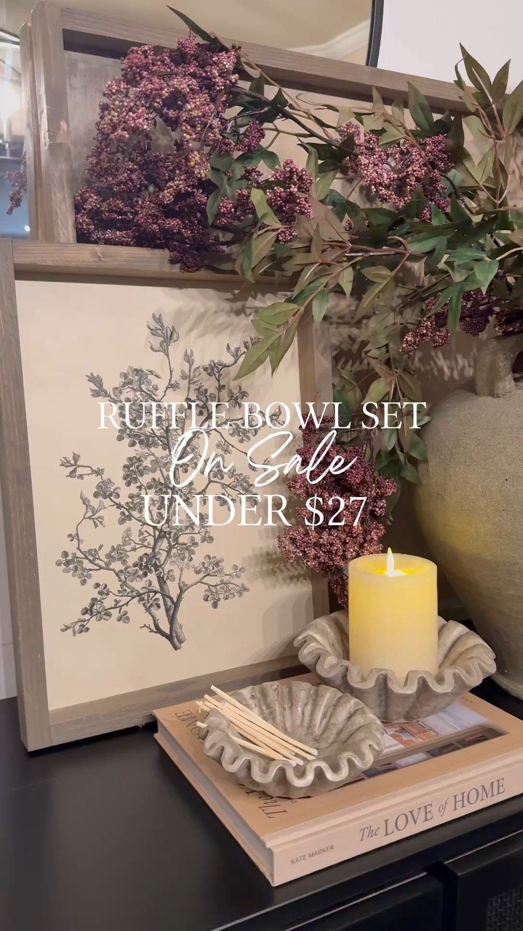 Ruffle Bowl Set Under $27

Follow @farmtotablecreations on Instagram for more cozy home styling and everyday home finds.

I can t believe this price! This ruffle bowl set is such an easy way to elevate a console, coffee table, or shelf without spending a lot. The soft, organic shape adds texture and interest, and they’re perfect for styling candles, matches, or small decor accents. Even better—they’re currently on sale and under $27, making this one of those high-end looking finds that works in so many spaces.

#homedecor #consoledecor #coffeetablestyling #decorbowls #neutraldecor #livingroomdecor #shelfstyling

#LTKHome #LTKSaleAlert