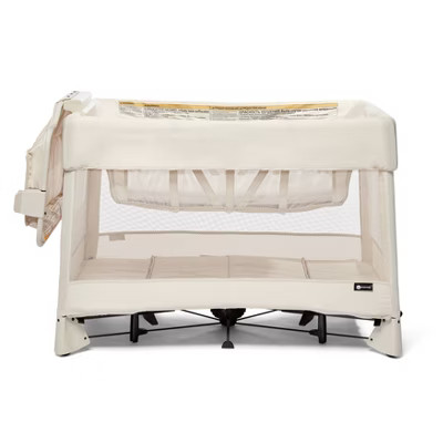 4moms Breeze Plus Playard Easy, One-Handed Setup with Removable Bassinet & Flip Changer - Birch | Target