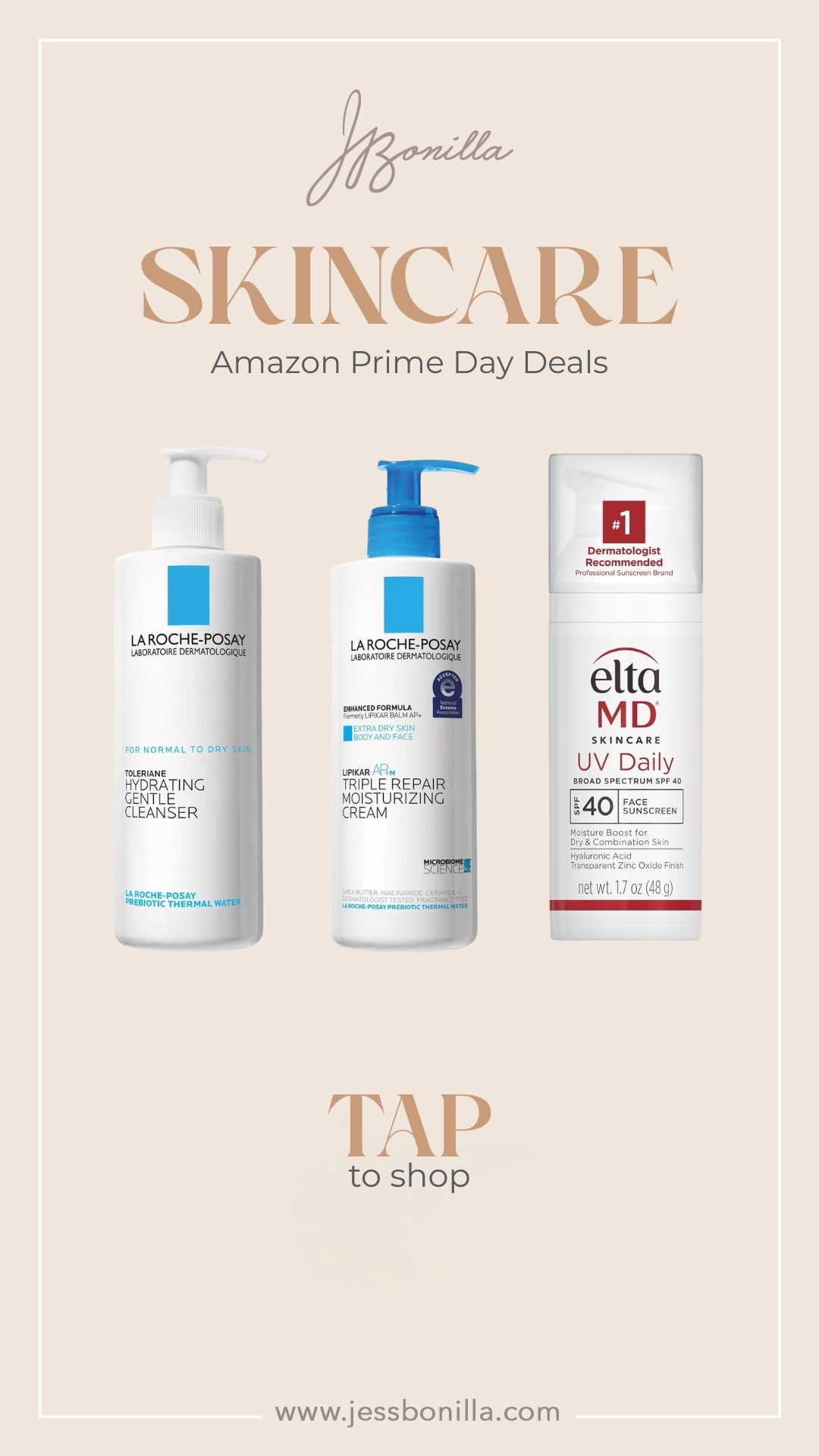 ✨ Amazon Prime Day Skincare Picks ✨
Hydrated, protected, and glowing—these skincare essentials are holy grail status in my routine. Perfect for sensitive, dry, or rosacea-prone skin and Florida weather approved.

🧴 Gentle cleanser that doesn’t strip
💧 Ultra-repair cream for face + body
☀️ SPF 40 daily sunscreen with zero white cast

Tap to shop my favorite dermatologist-recommended must-haves.

#SkincareRoutine #AmazonPrimeDay #LTKSkincare #SensitiveSkinApproved #LaRochePosay #EltaMD #JessBonillaBeauty #LTKBeauty

#LTKSeasonal #LTKBeauty #LTKSaleAlert