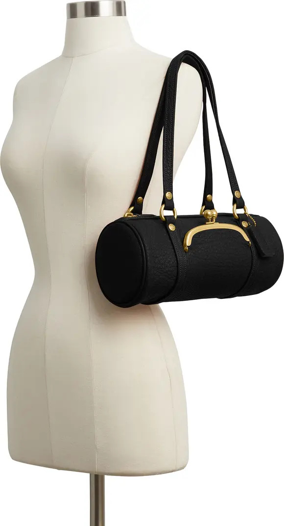 Kisslock 28 Leather Barrel Bag | Nordstrom