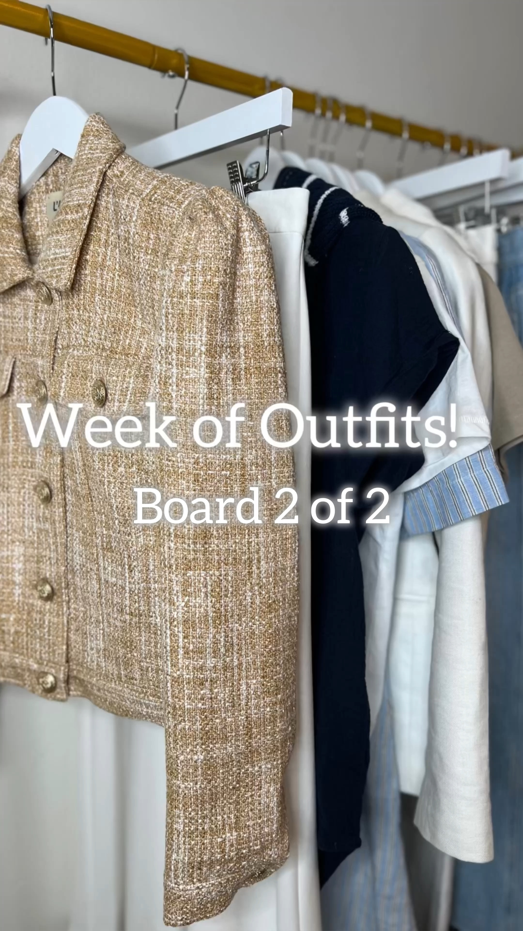 Board 2 of 2 

I had so much fun creating a capsule wardrobe on the blog at Stylishsandy.com. There are so many outfit combinations I’m sharing a week's worth here! Let me know what you think! 

Capsule wardrobe. 
Jackets, t-shirts, sweaters, heels, sandals, handbags & totes.

#LTKxMadewell 

#LTKOver40 #LTKVideo