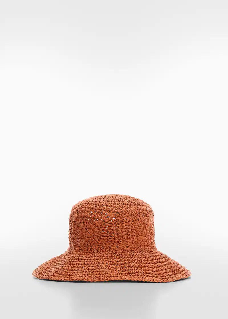 Natural fiber crochet hat | MANGO (UK)