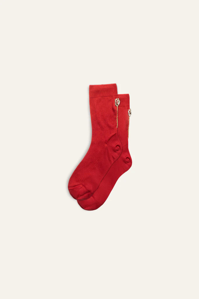 Maria La Rosa Embellished Socks | Alex Mill