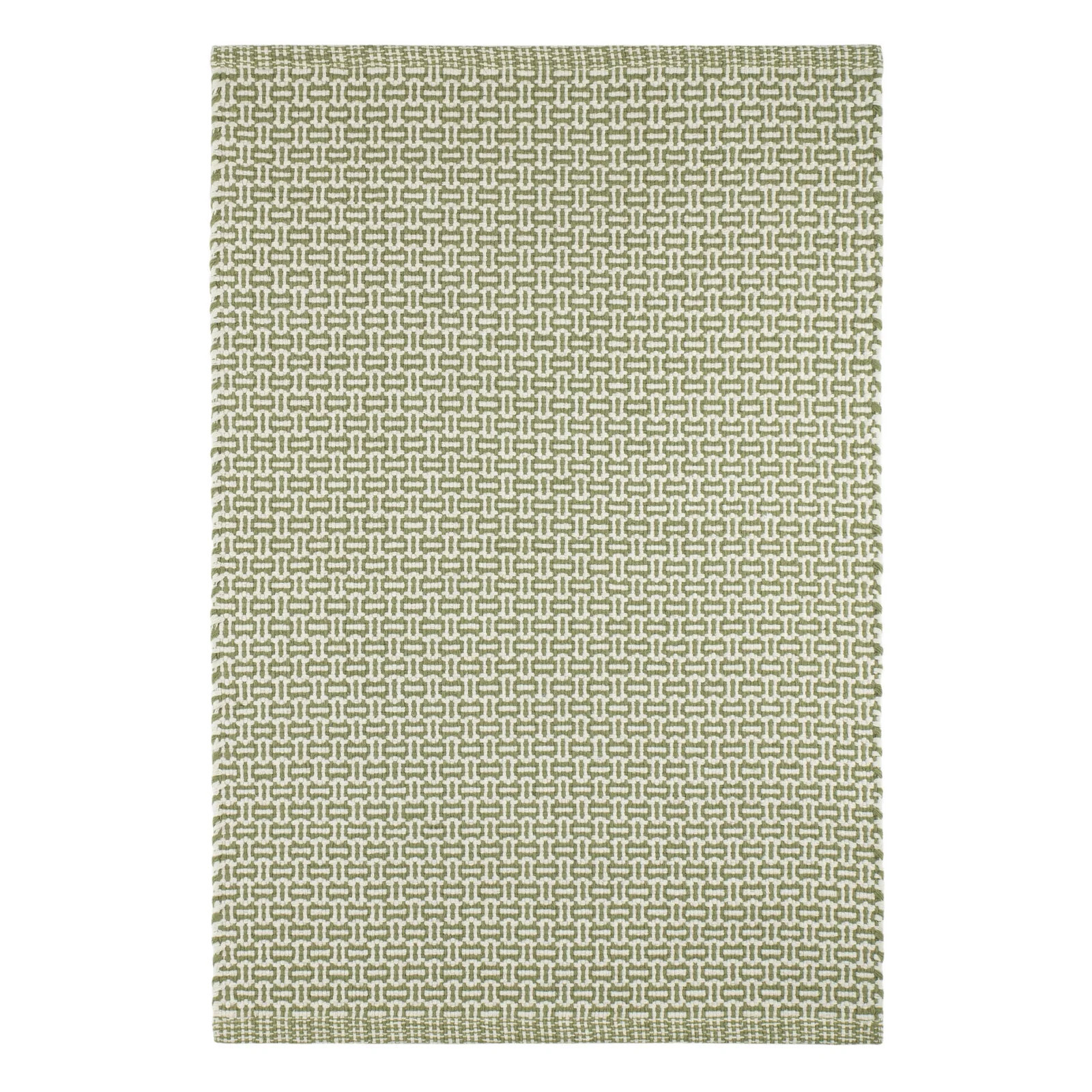 Miss Muffet Handwoven Cotton Rug | Olive | Annie Selke