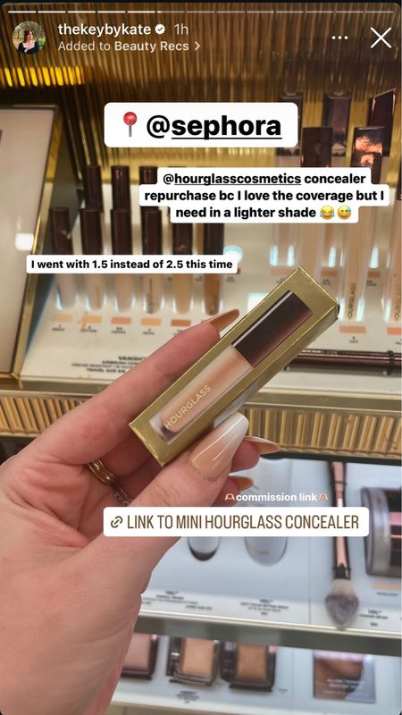 Sharing an insta rec for hourglass mini concealers since I just repurchased!


Sephora haul, hourglass cosmetics,
Concealers, viral makeup 

#LTKbeauty #LTKMostLoved #LTKfindsunder50