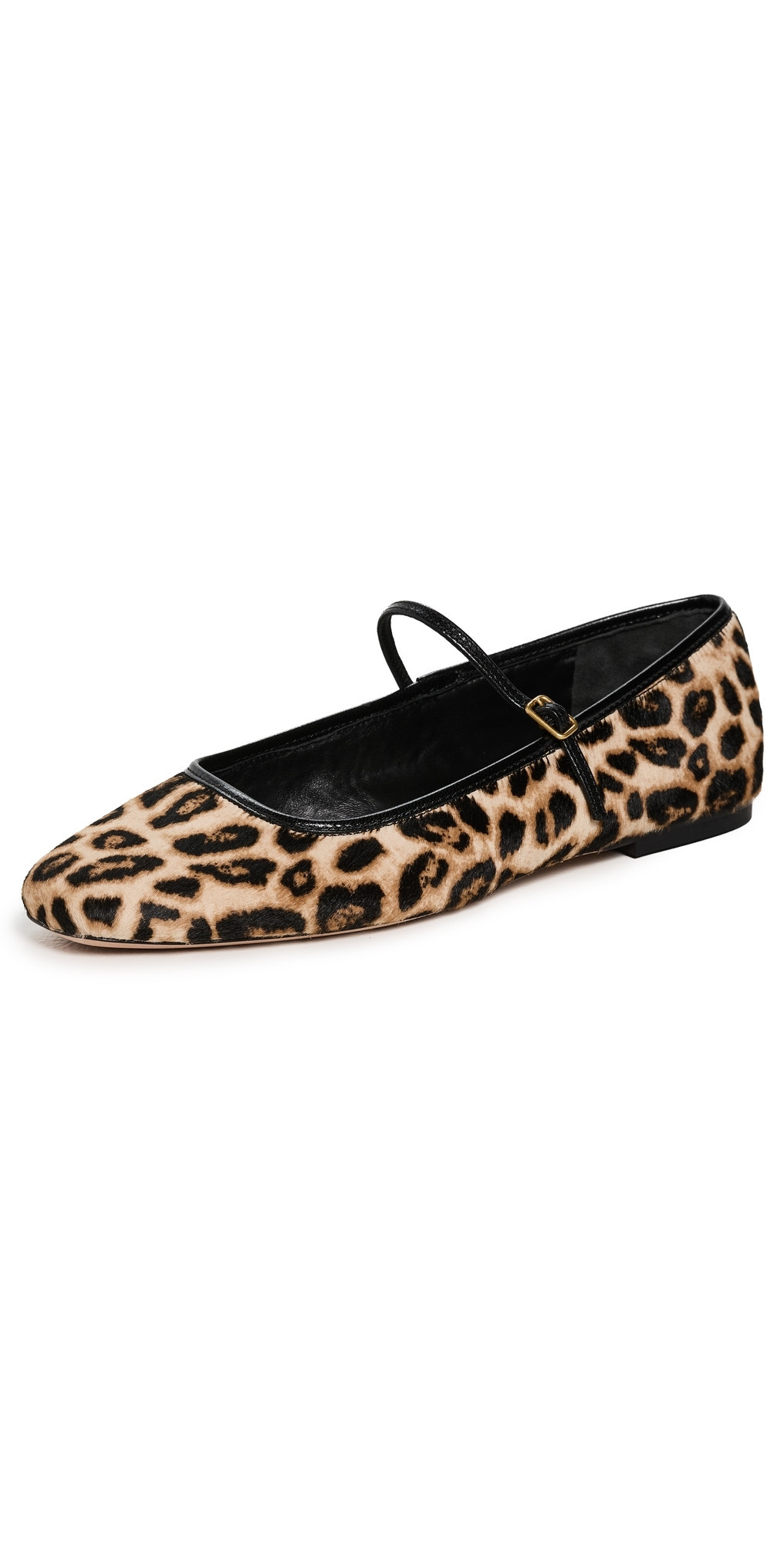 Veronica Beard Ellie Flats Leopard Black 6 | Shopbop