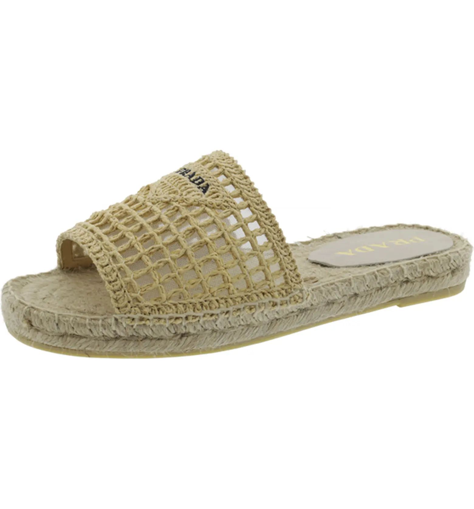 Raffia Espadrille Slide Sandal (Women) | Nordstrom