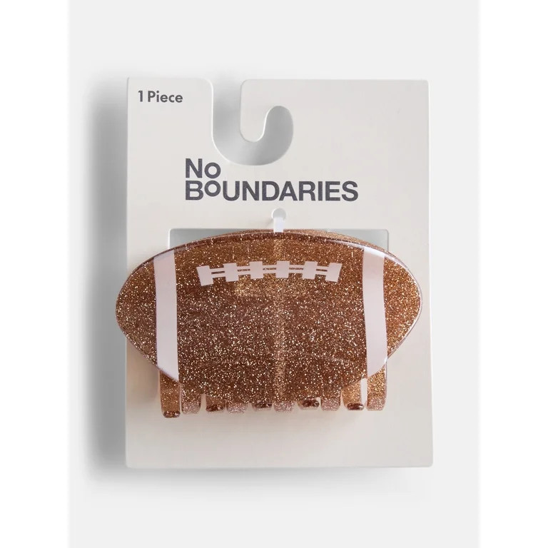 No Boundaries Football Claw Clip, Brown, One Size | Walmart (US)