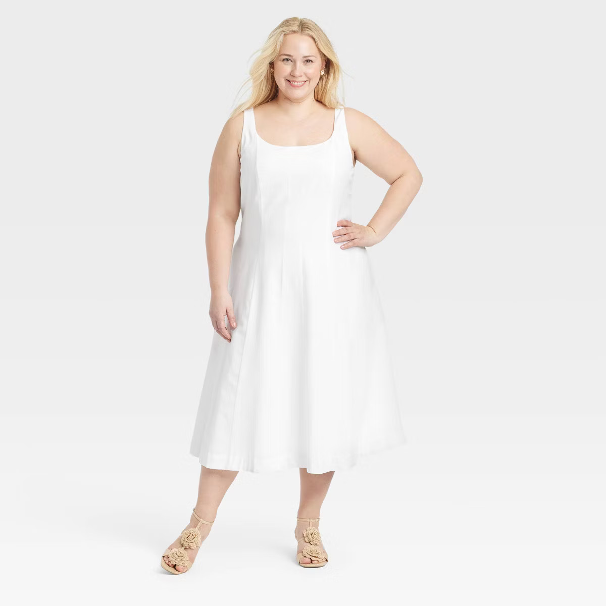 Women's Corset Midi A-Line Dress - A New Day™ | Target