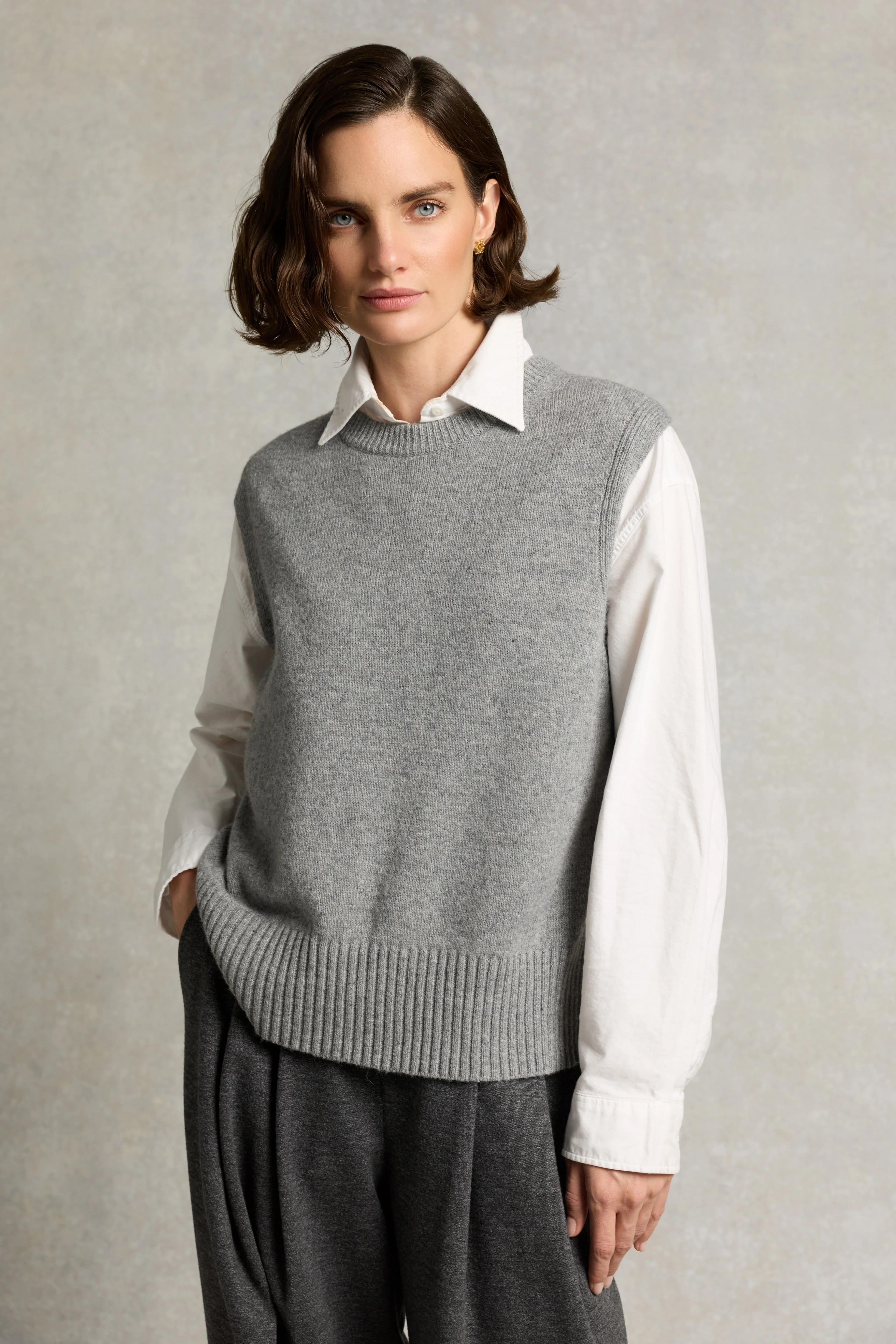 Essential Tank (Grey Marl) | Holland Cooper