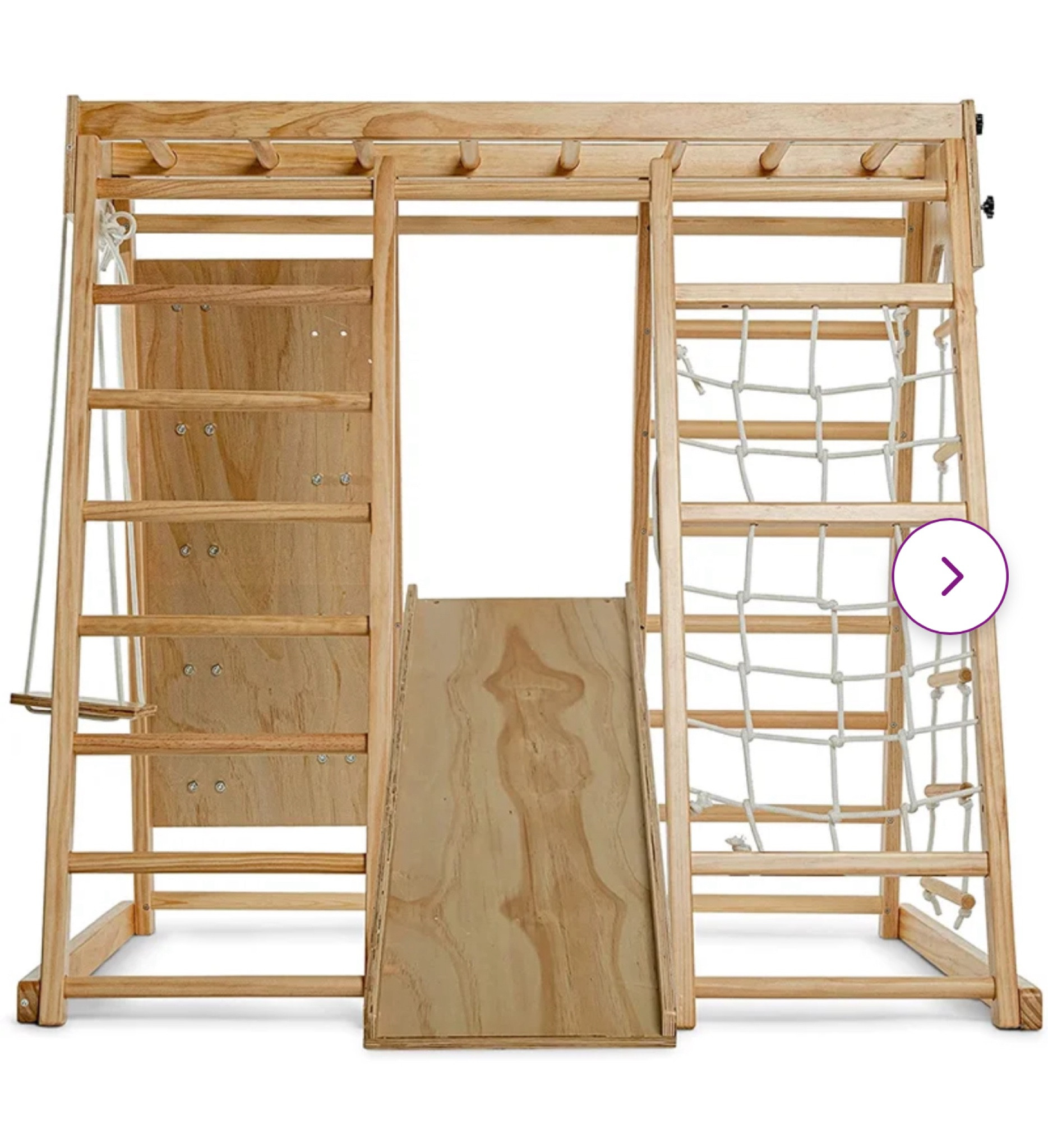 We’ve gotten the best use with this indoor jungle gym 