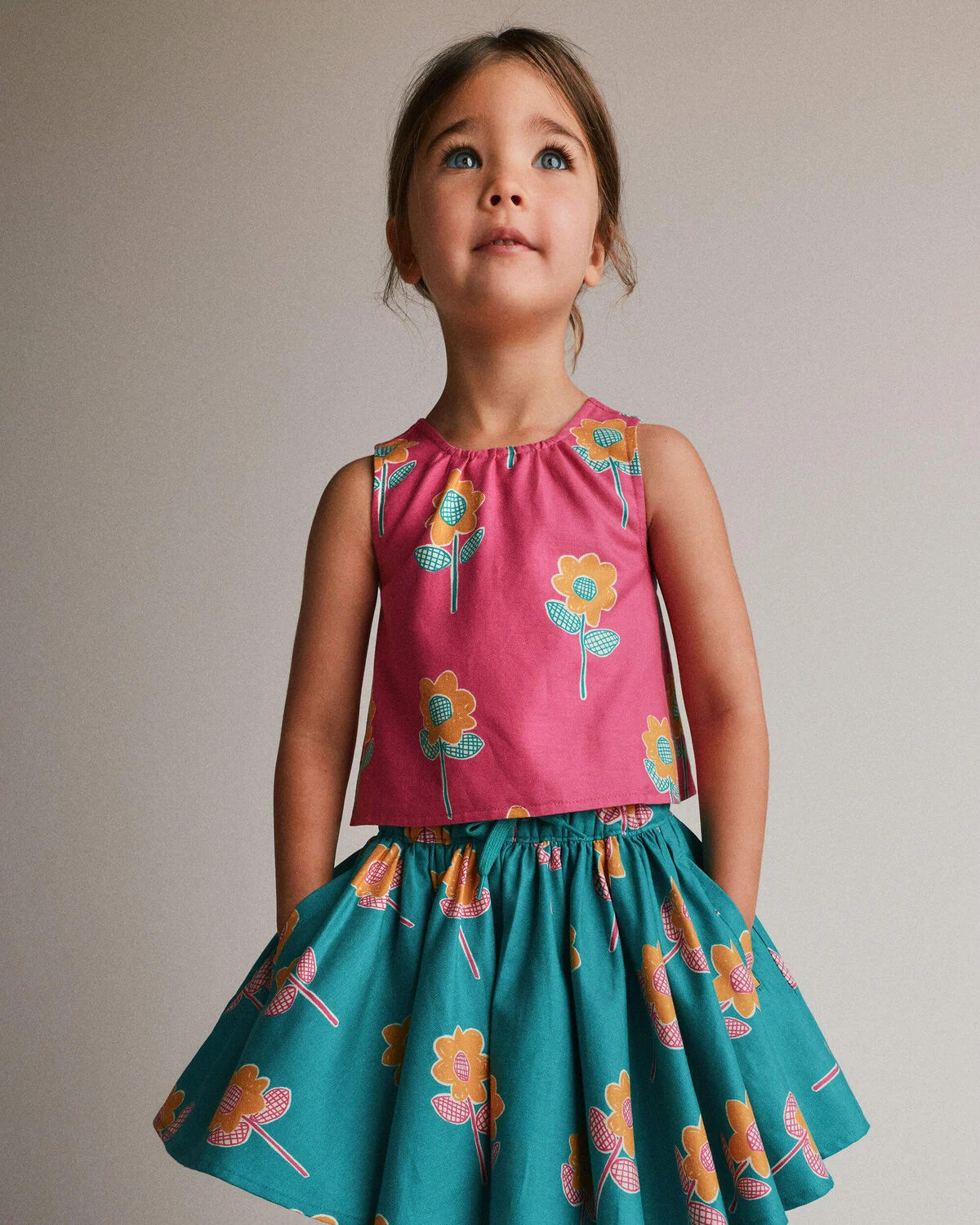 Toddler Girl Reversible Cross-Back Top in Floral Print - Hot Pink - Otter Avenue | Carter's | Carter's Inc