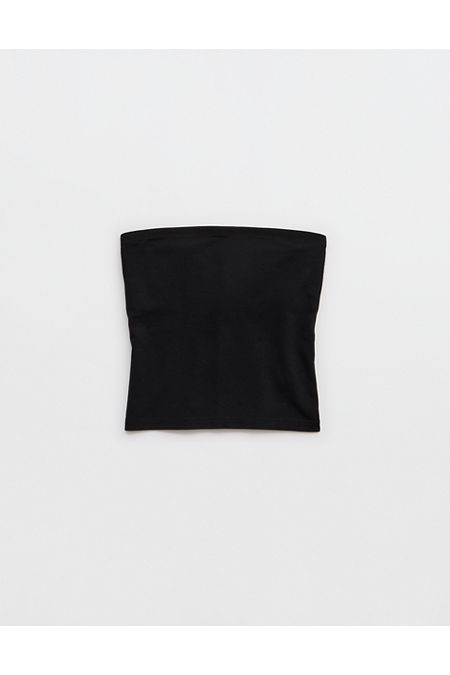 Aerie Happiest Tube Top Women's True Black XXS | Aerie