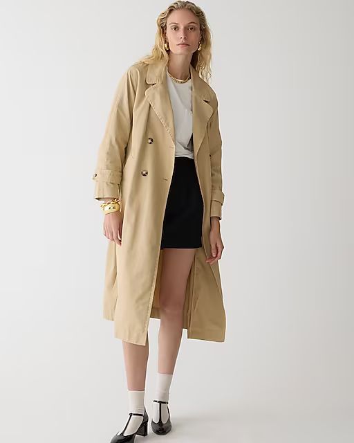 Relaxed heritage trench coat in chino | J.Crew US