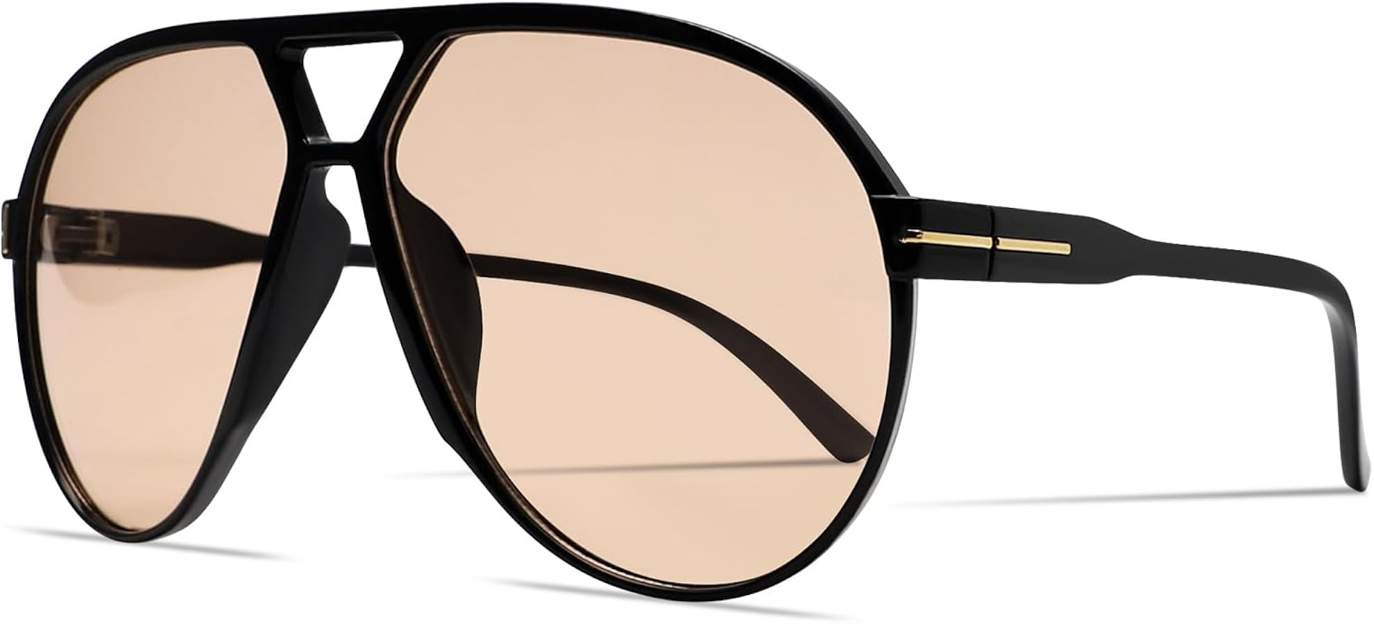 Retro Aviator Sunglasses for Women Men Oversized Classic 70s Vintage Trendy Tangle Free Square Av... | Amazon (US)