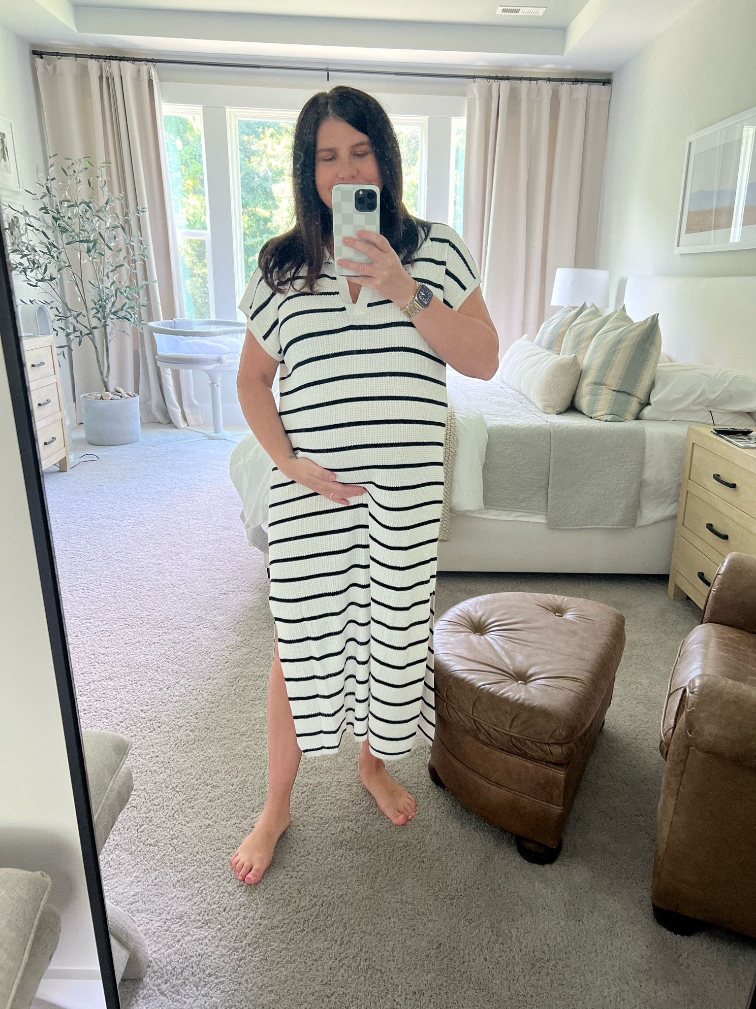 Super comfy and breezy dress for summer! Can be maternity or for regular wear. I sized up one for room for the bump! If getting a light color, recommend wearing nude undergarments. 🤍

#LTKfindsunder50 #LTKstyletip #LTKbump