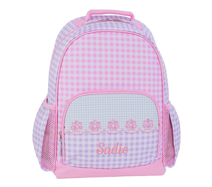 Sadie Gingham Pink Mackenzie Backpack | Pottery Barn Kids