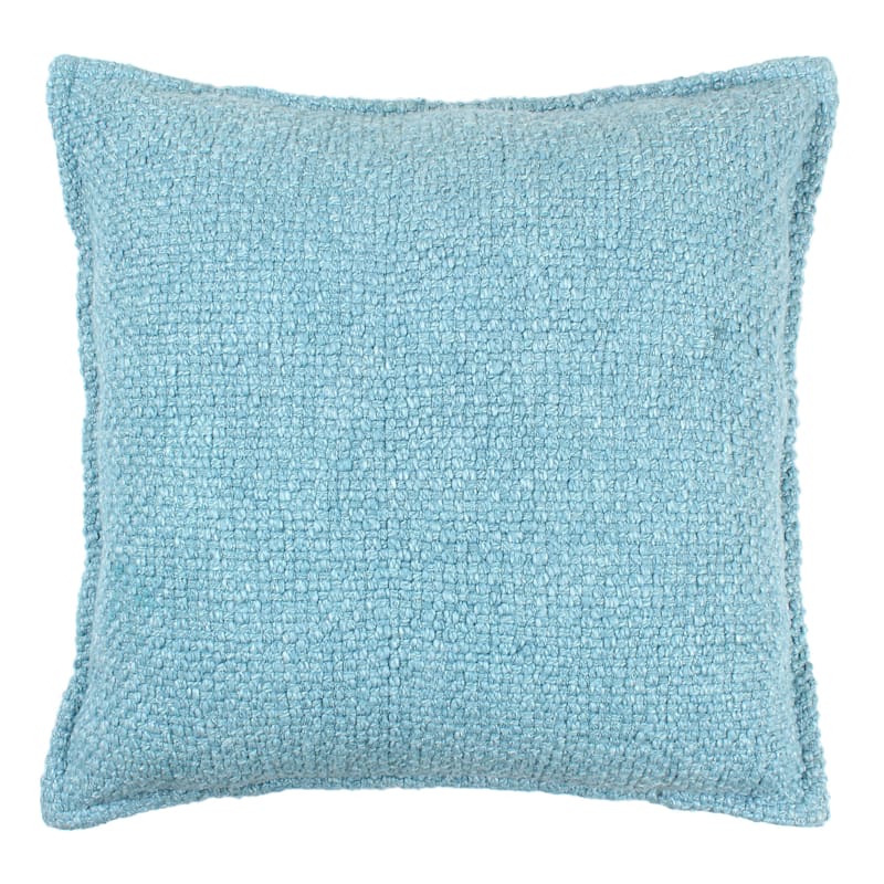 Niagara Blue Textured Woven Throw Pillow, 20" | At Home
