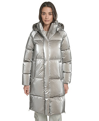 Women's Regular Long Puffer Jacket | Macy's