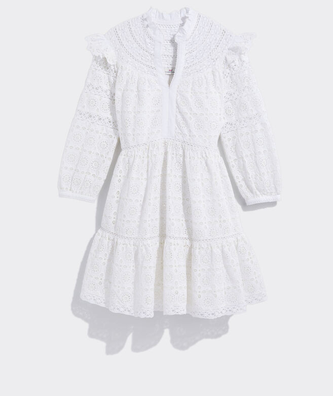 Tiered Eyelet Ruffle Dress | vineyard vines
