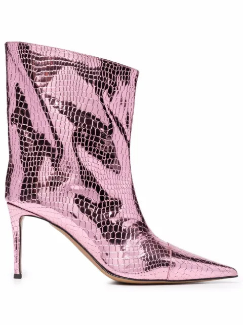 Alex croc-embossed boots | Farfetch (US)