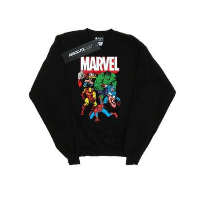 Mens Hero Group Sweatshirt (Black) | SHEIN