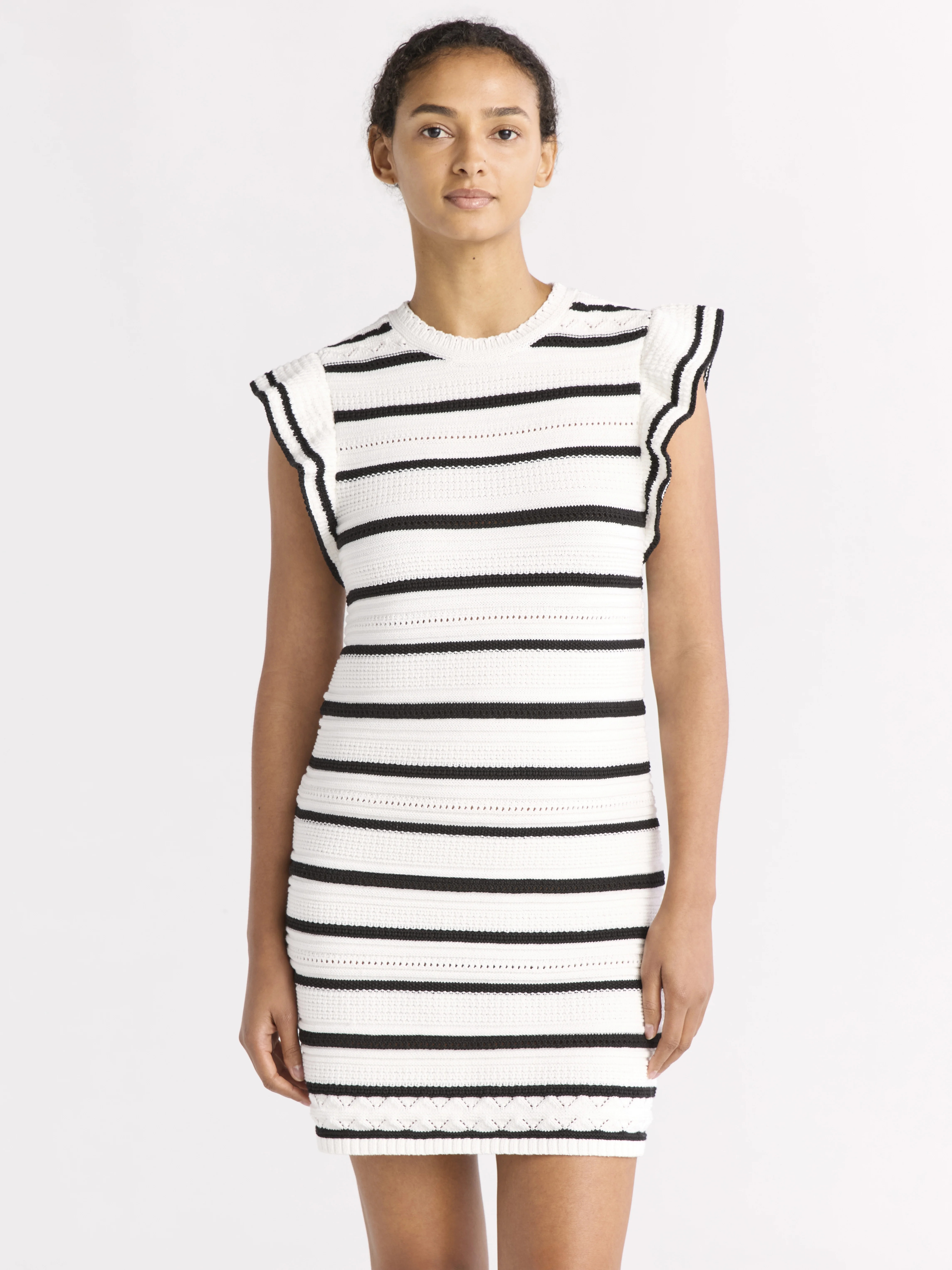 Free Assembly Women's Flutter Sleeve Mini Sweater Dress, Size XS-XXL | Walmart (US)