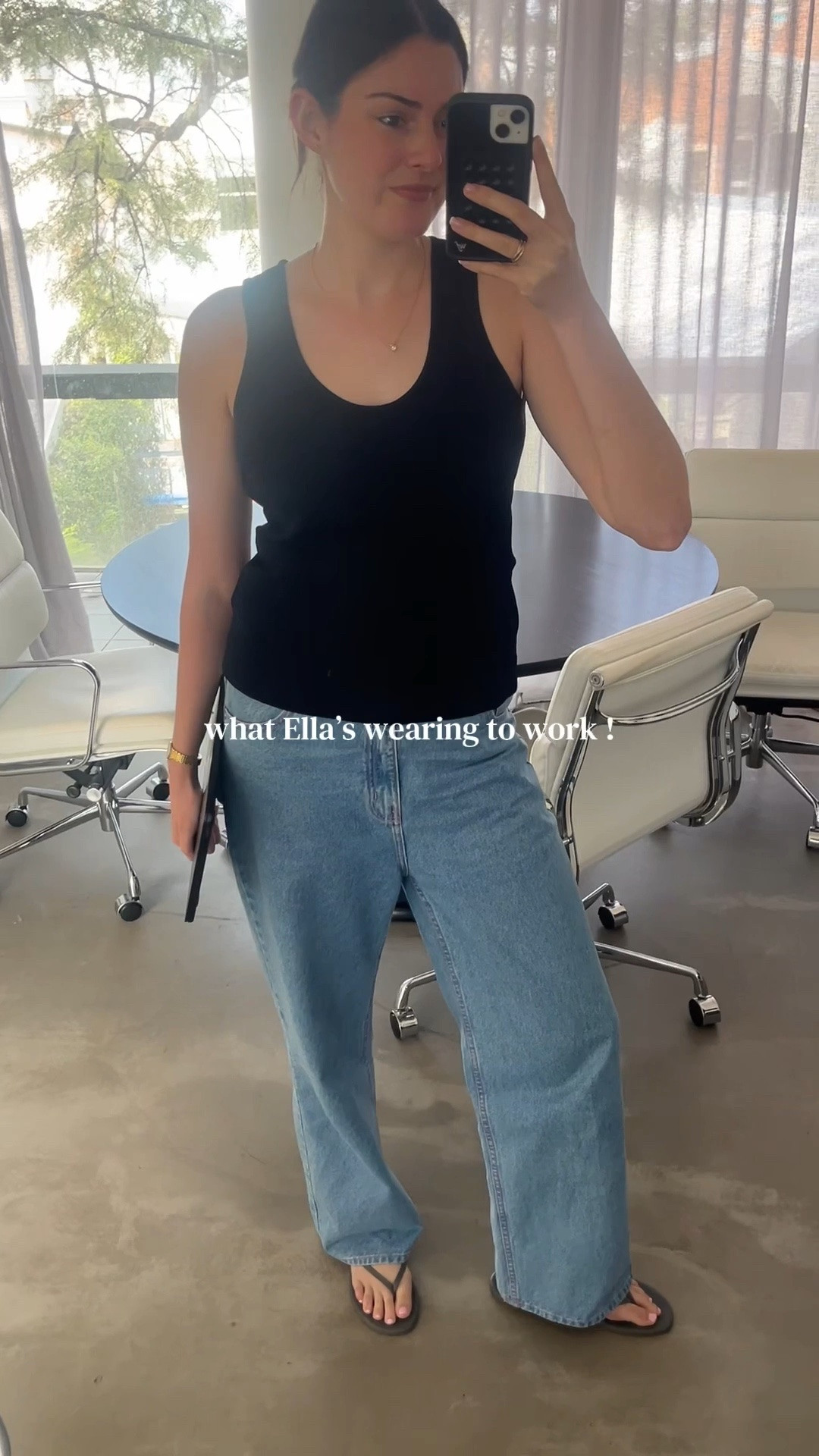 I love these jeans but they’re from a Peruvian brand called NIM which I cannot find online :( Tank is Scanlan Theodore and flip flops are TKEES

#LTKaustralia #LTKworkwear #LTKsummer