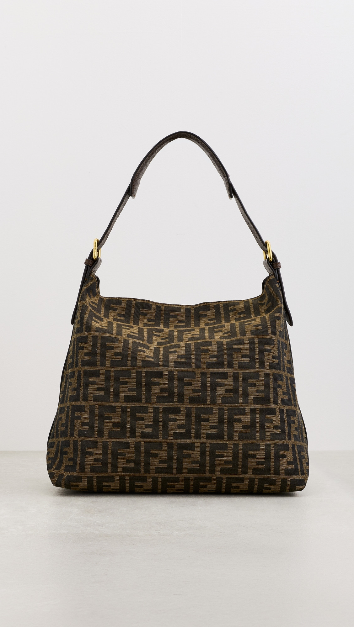 Fendi Brown Zucca Medium Hobo Bag | Shopbop