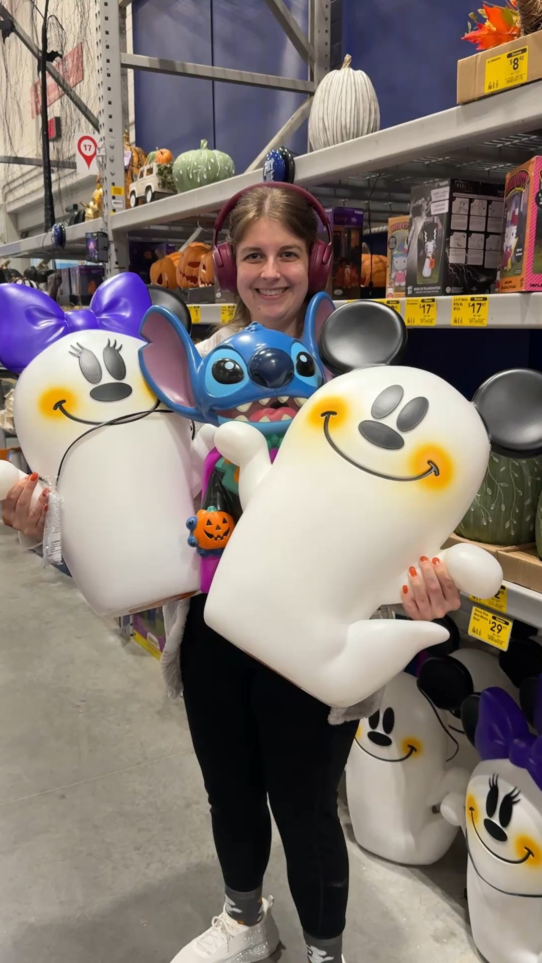 Lowes Halloween Decor is finally 75% off!!! These are $15 each!! Mickey & Minnie ghost & stitch. Disney Halloween decor 

#LTKHalloween #LTKHome #LTKSeasonal