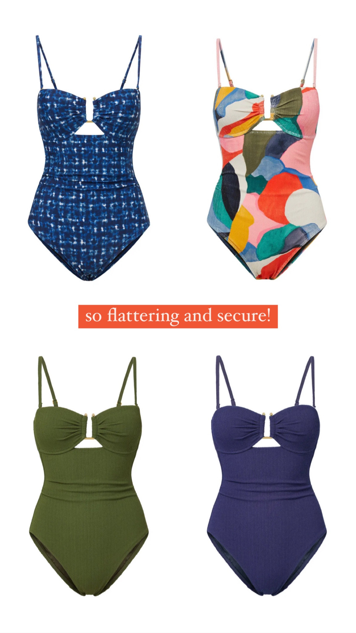 Flattering and secure 

#LTKOver40 #LTKMidsize #LTKSwim